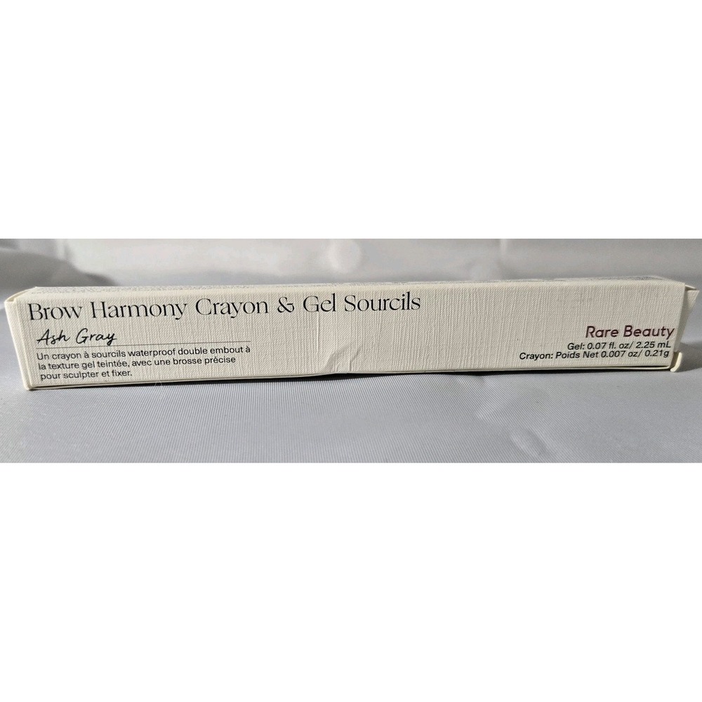 Rare Beauty Brow Harmony Pencil and Gel Ash Gray Full Size .007 oz